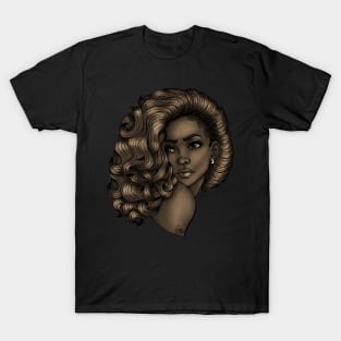 Woman looking over her shoulder T-Shirt